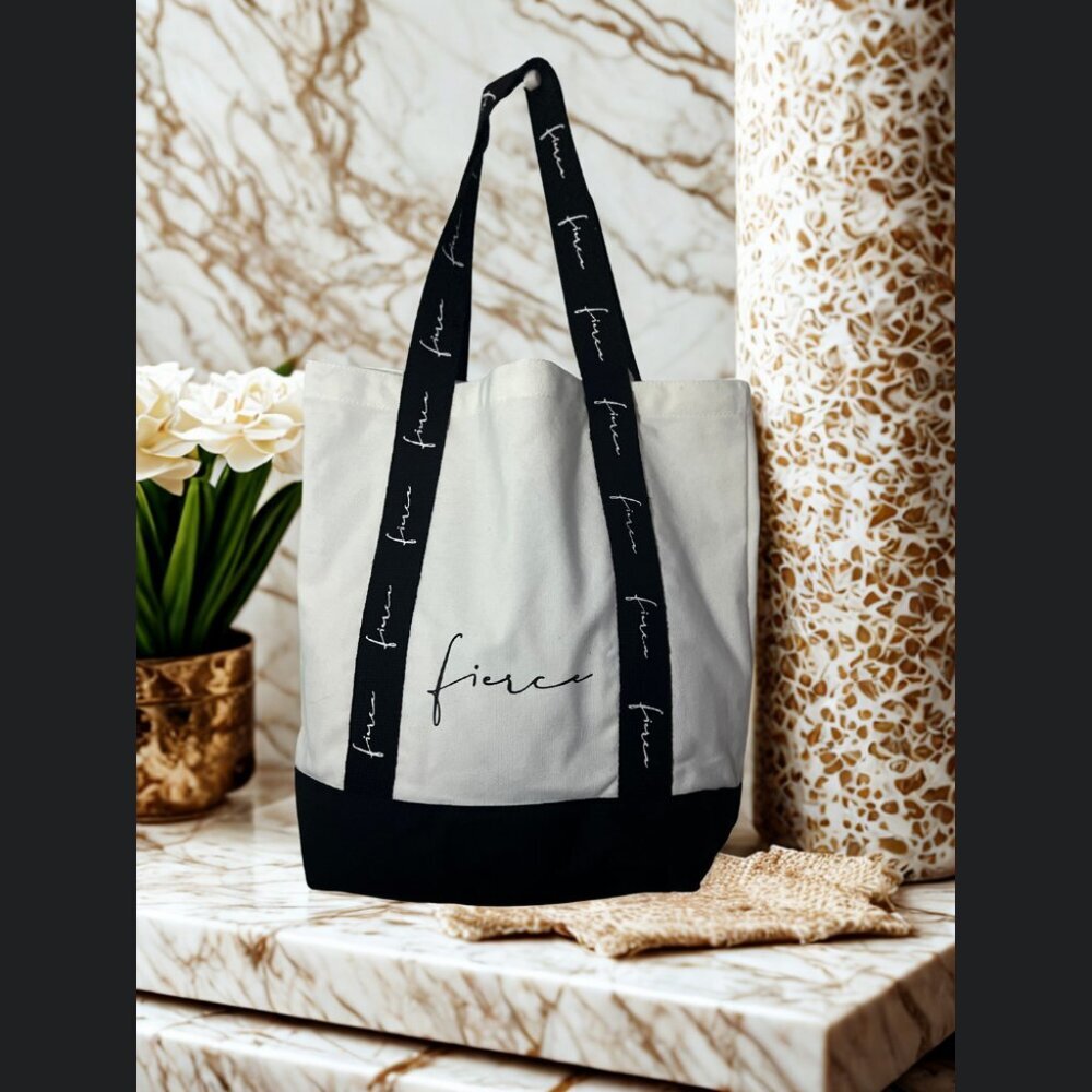 Black and White Tote Bag